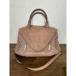 Y2K Michael Kors Odette Bag | Vintage Mauve Leather Satchel | Grommet Purse